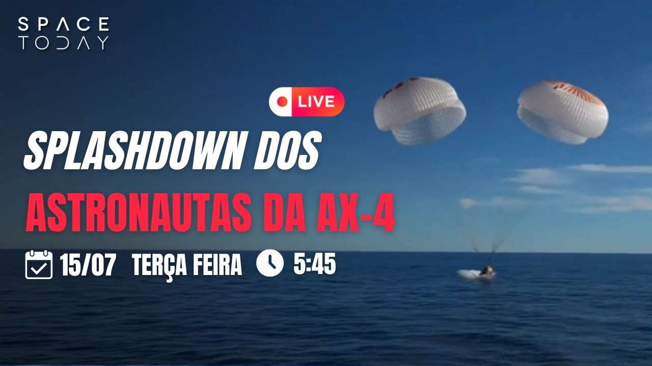 RETORNO DOS ASTRONAUTAS DA ISS | POUSO DA DRAGON | AXIOM-4