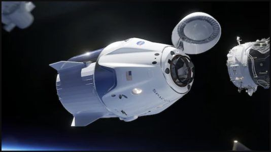 DOCKING CREW-11 COM A ISS - CHEGADA DOS ASTRONAUTAS