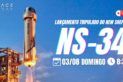 LANÇAMENTO DE ASTRONAUTAS DA BLUE ORIGIN | NEW SHEPARD | NS-34