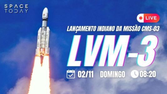 LANÇAMENTO INDIANO LVM-3 | MISSÃO CMS-3 (GSAT-7R)