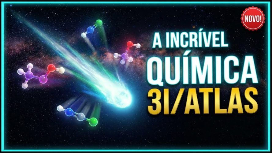 A INCRÍVEL QUÍMICA DO VISITANTE INTERESTELAR 3I/ATLAS!!!