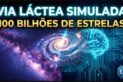 IA GERA SIMULAÇÃO DA VIA LÁCTEA COM 100 BILHÕES DE ESTRELAS