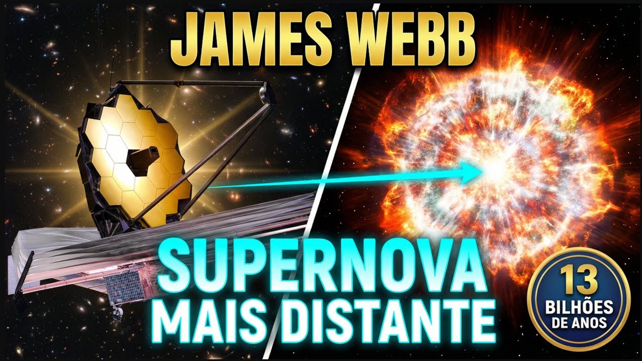 JAMES WEBB ESMAGA SEU PRÓPRIO RECORDE E DETECTA A SUPERNOVA MAIS DISTANTE DO UNIVERSO!!!