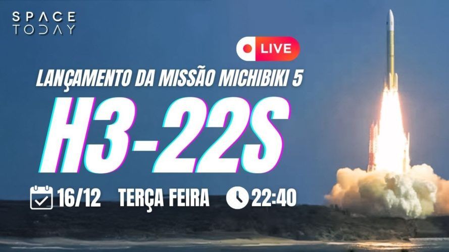 LANÇAMENTO DO FOGUETE JAPONÊS H3-22S | MISSÃO MICHIBIKI 5