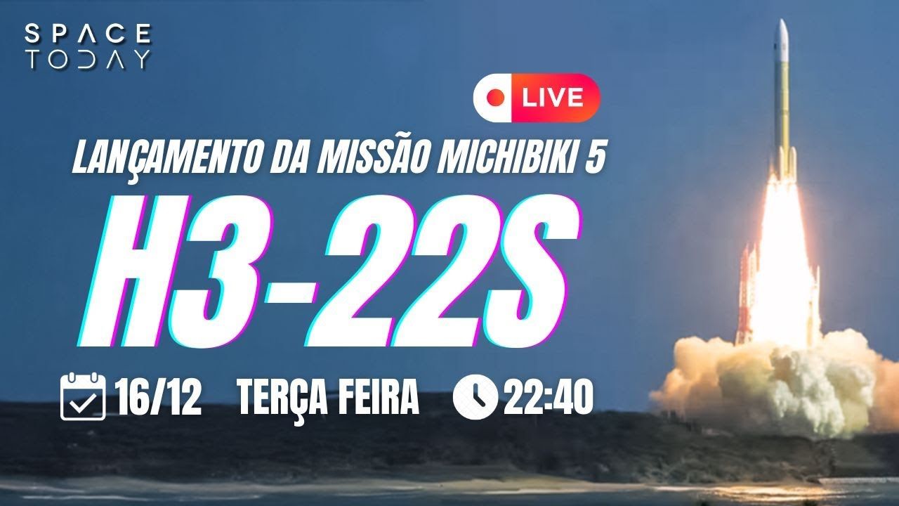 LANÇAMENTO DO FOGUETE JAPONÊS H3-22S | MISSÃO MICHIBIKI 5