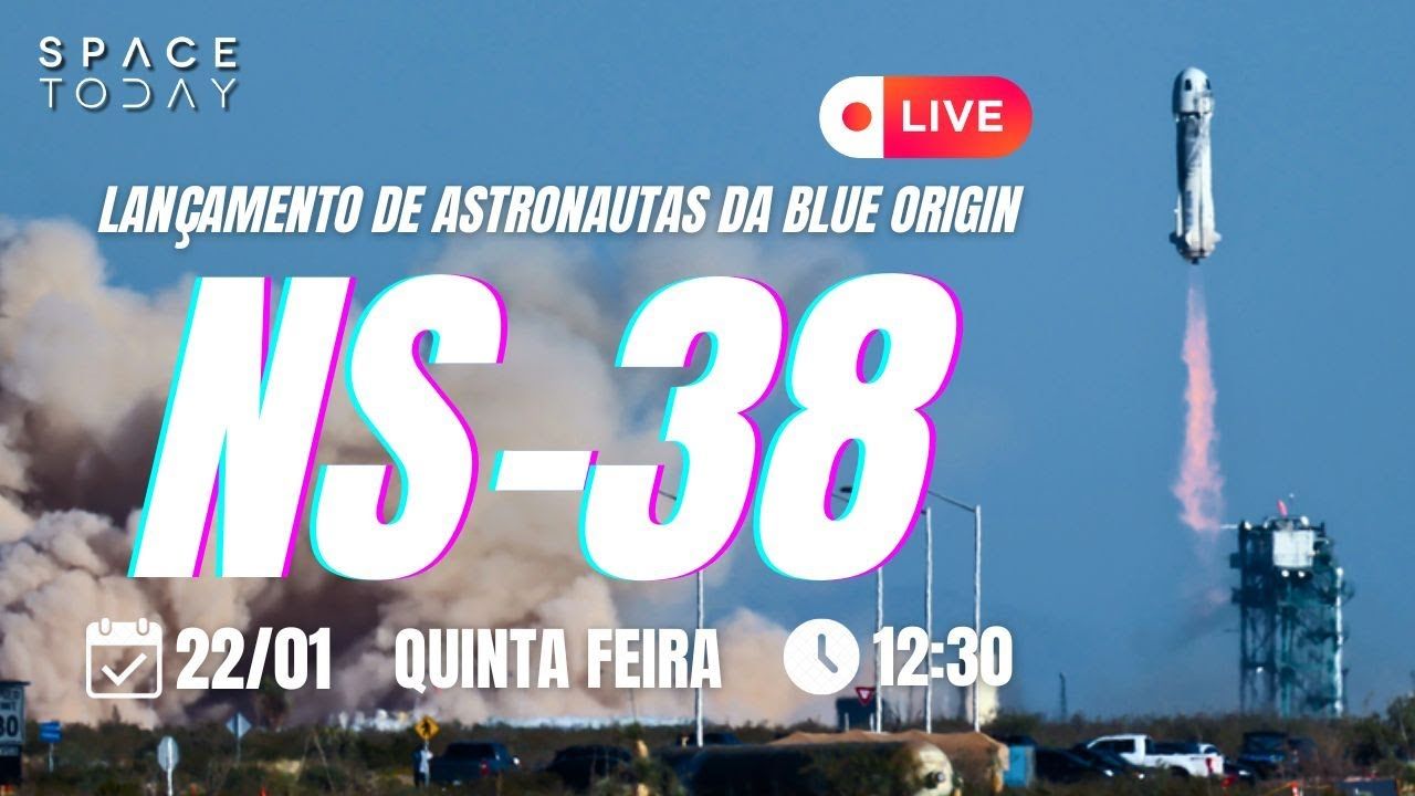 LANÇAMENTO DE ASTRONAUTAS NO FOGUETE NEW SHEPARD | NS-38