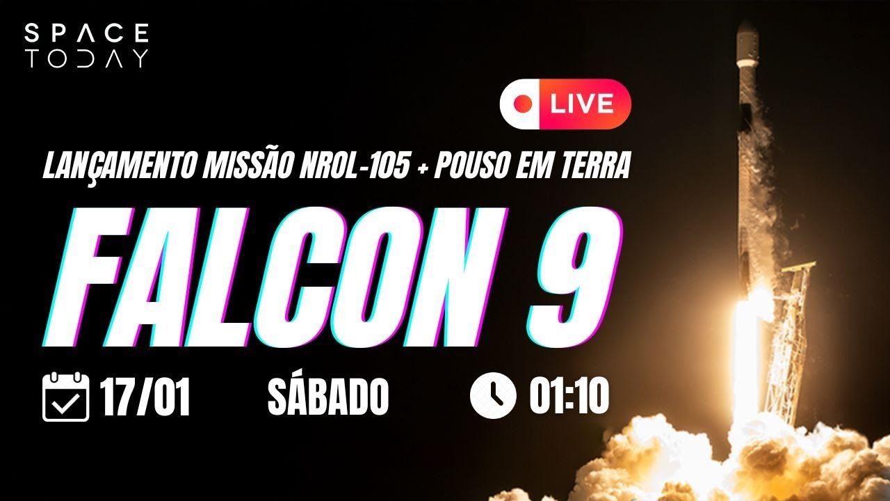 LANÇAMENTO FALCON 9 COM POUSO EM TERRA | MISSÃO NROL-105