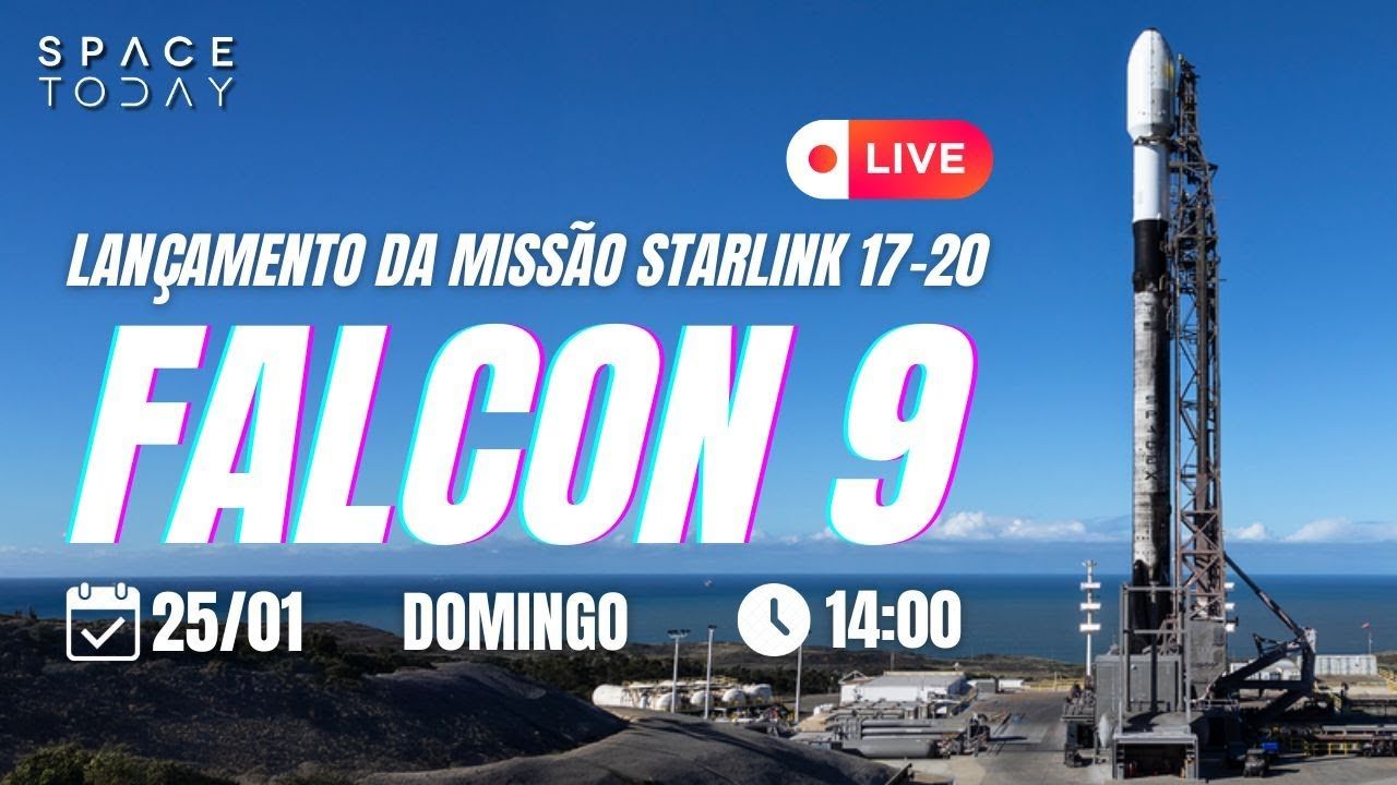 LANÇAMENTO FALCON 9 | STARLINK 17-20 | SERJÃO VOLTOU!!!!