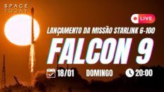 LANÇAMENTO FALCON 9 | STARLINK 6-100