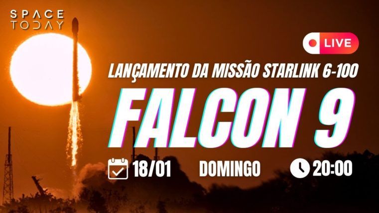 LANÇAMENTO FALCON 9 | STARLINK 6-100