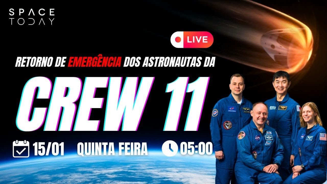 RETORNO DE EMERGÊNCIA DOS ASTRONAUTAS DA MISSÃO CREW-11!!