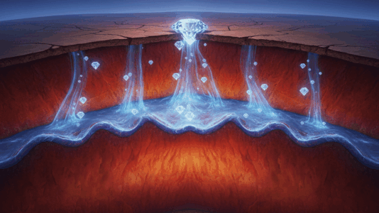 O diamante de 1,5 quilates da mina Karowe, Botsuana, uma cápsula do tempo geológica que guarda segredos das profundezas da Terra.