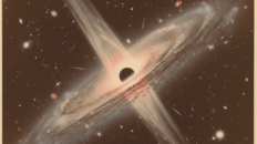 No coração de uma galáxia distante, o quasar J2318 expele um vento cósmico a 30% da velocidade da luz, moldando o destino de sua hospedeira.