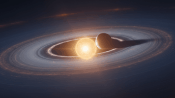 Um berçário estelar: um disco protoplanetário onde a dança gravitacional de um planeta gigante recém-nascido orquestra 'armadilhas de poeira', os locais de formação dos blocos construtores de planetas.