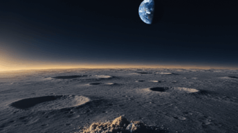 A superfície lunar, um arquivo cósmico de bilhões de anos de impactos. Cada grão de regolito guarda segredos sobre a formação do nosso sistema solar.