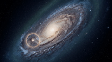 No halo fantasma da Via Láctea, um sutil efeito de microlente gravitacional sugere a presença de Phoebe, um buraco negro primordial com três vezes a massa da Lua.