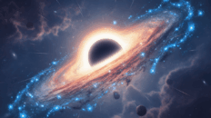 No coração de uma galáxia jovem, um buraco negro supermassivo brilha intensamente, desafiando as expectativas de coevolução cósmica no universo primordial.