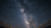 Noite estrelada sobre um detector de ondas gravitacionais, a nova janela da humanidade para o universo. A colaboração LVK perscruta o cosmos em busca dos ecos de colisões cósmicas distantes.
