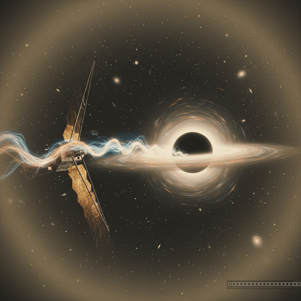 O olho dourado da humanidade: O Telescópio Espacial James Webb capta a dança cósmica de filamentos de gás alimentando o buraco negro supermassivo de NGC 4696.