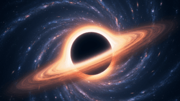 O horizonte de eventos de um buraco negro, onde a gravidade é tão intensa que nem a luz escapa, distorce o tecido do espaço-tempo, revelando uma 'assinatura' topológica fundamental.