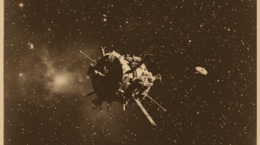 O cometa escuro 1998 KY26, possivelmente a sonda soviética Phobos 1, flutua no vazio cósmico, um fantasma da era espacial aguardando seu próximo encontro.