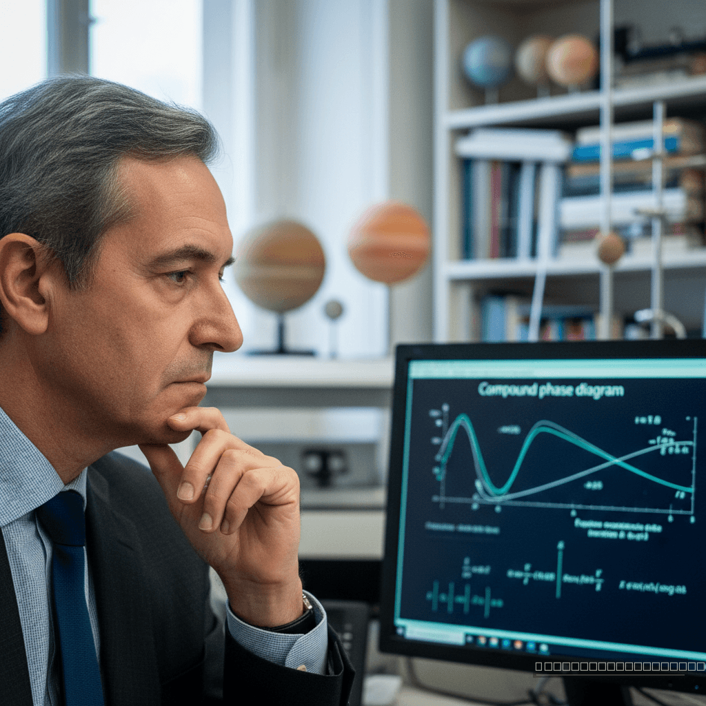 O astrofísico Sylvio Ferraz-Mello, da USP, desvenda os complexos diagramas de fase que explicam a rotação retrógrada de Vênus e suas implicações para exoplanetas.
